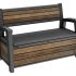 Скамья ДЕКО орех (Deco Garden Bench) 227 л.
