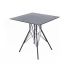 "Конте" интерьерный стол из HPL 70x70см, цвет "серый гранит"