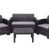 Комплект мебели Gardeck B:Rattan Arizona Set, антрацит (на 4 персоны)