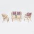 Комплект плетеной лаунж мебели RosaDesign Coconut