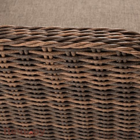 4SiS Прованс диван из искусственного ротанга трехместный, цвет коричневый фото 11