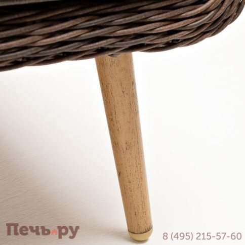 4SiS Прованс диван из искусственного ротанга трехместный, цвет коричневый фото 9