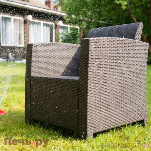 Диван двухместный Gardeck Arizona b:rattan, венге (2-х местная подушка) фото 15