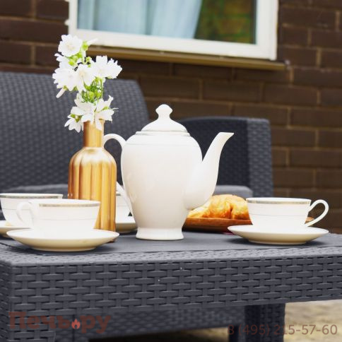 Столик журнальный Gardeck Arizona b:rattan, антрацит фото 3