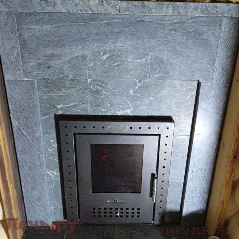 Банная печь Klover RT 35-RV в облицовке талькомагнезит фото 7