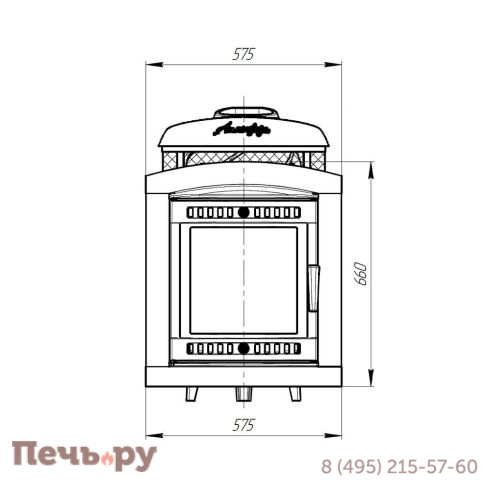 Банная печь Прометалл Атмосфера L+ КТТ с комбинированной облицовкой фото 9