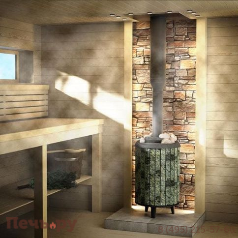 Банная Печь Прометалл Атмосфера XL КТТ в ламелях фото 16