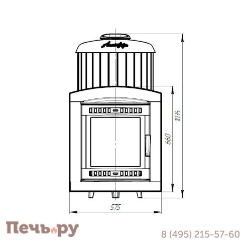 Банная Печь Прометалл Атмосфера XL+ КТТ в ламелях фото 8