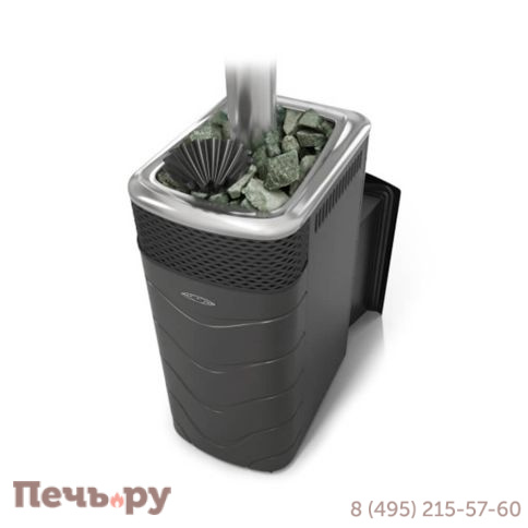 Банная печь ТМФ Гейзер XXL 2017 Carbon Витра ЗК антрацит фото