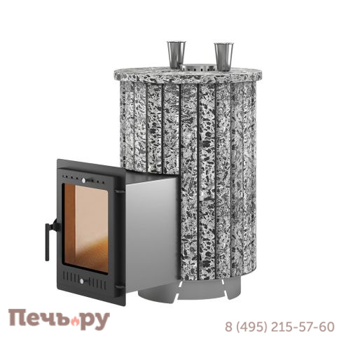 Банная печь Эверест Steam Master 38 INOX Ламель Пироксенит Элит S-20 (2023) фото