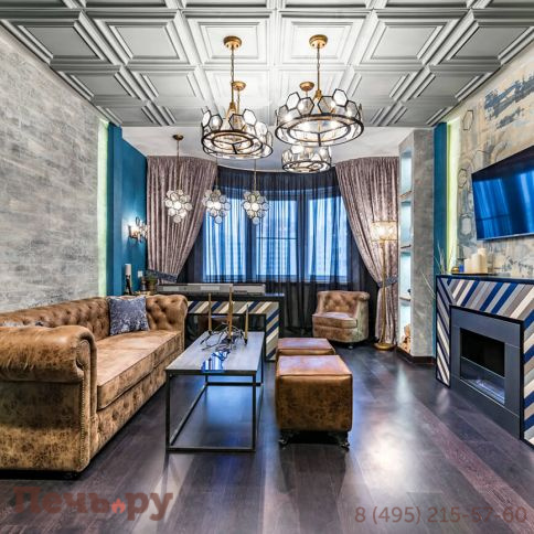Биокамин Silver Smith Portal Lux 2 Glass (ниша+топливный блок) фото 5