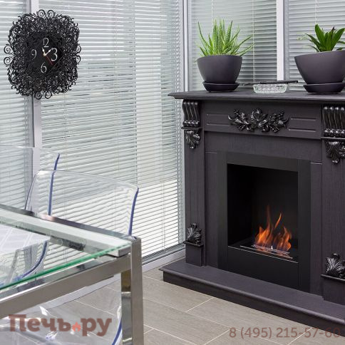 Биокамин Silver Smith Shell (ниша+топливный блок) фото 2
