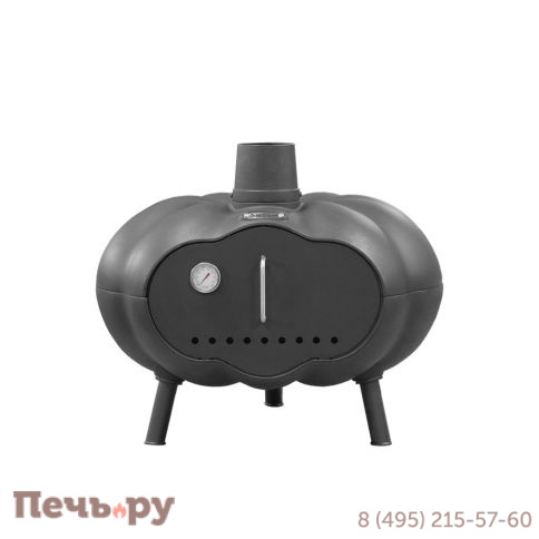 Чугунная печь для пиццы Везувий с шамотной вставкой фото 5