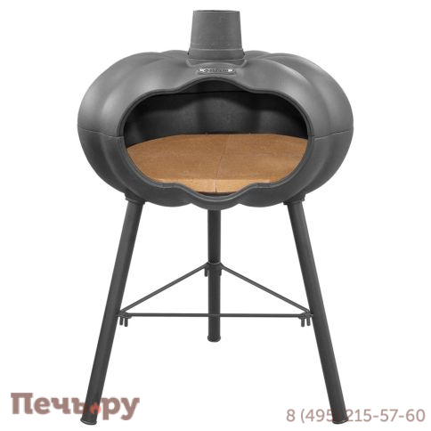 Чугунная печь для пиццы Везувий с шамотной вставкой фото