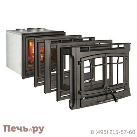 Чугунная топка Hergom инсерт C10 N CURVO фото 2