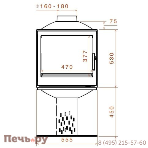 Чугунный камин Liseo Castiron LCI 5 GF BG Compact фото 2