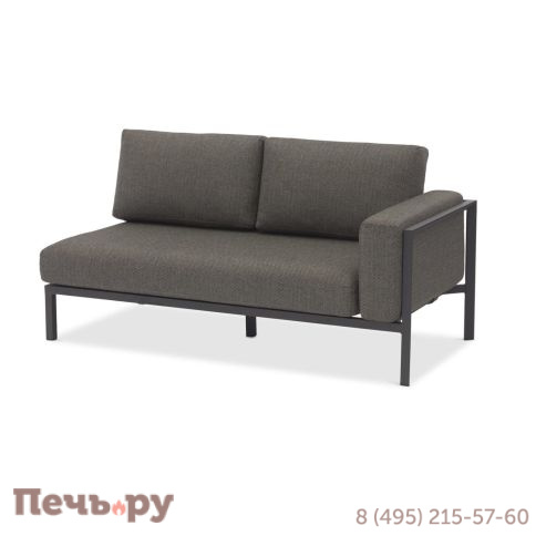 Диван Brafritid Stockholm 2 антрацит/серый, алюминий фото
