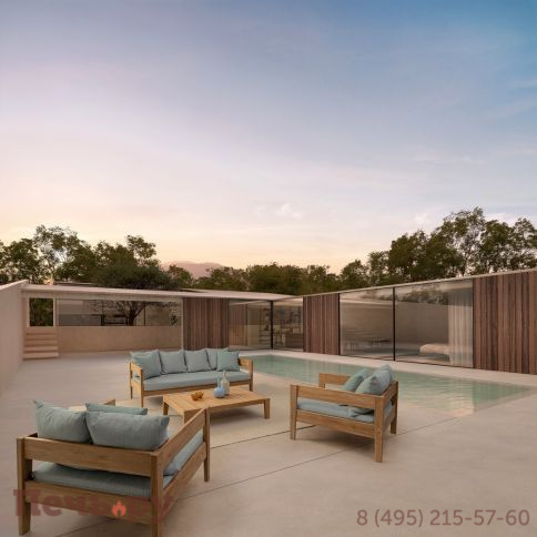 Диван деревянный с подушками Garden Relax Kobo фото 5