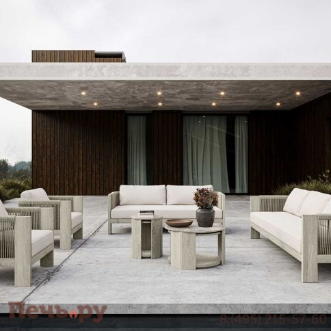 Диван двухместный с подушками Snoc Ralph Ash фото 3