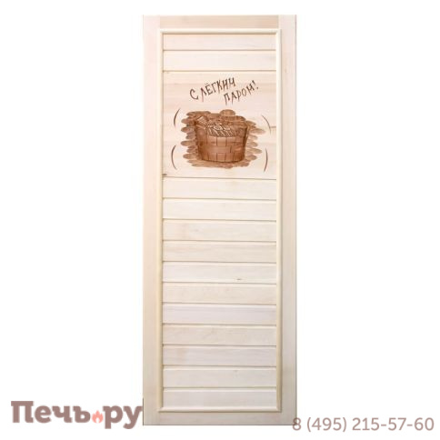 Дверь для бани DoorWood  1850х750 (без петель и ручки) липа фото