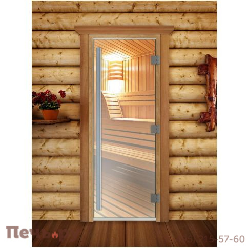 Дверь DoorWood Престиж Прозрачная 2000x800 фото