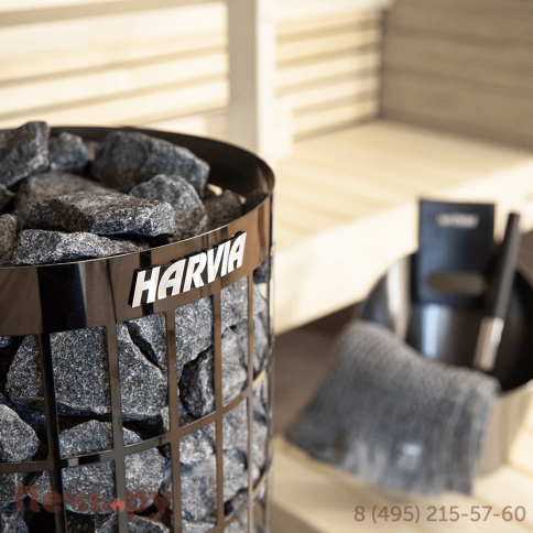 Электрическая печь Harvia Cilindro PC90E Black Steel (без пульта) фото 3