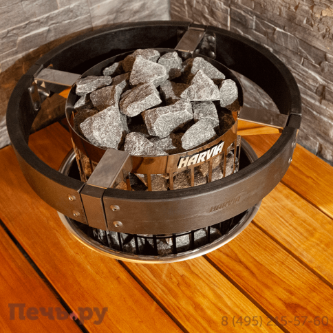 Электрическая печь Harvia Cilindro PC90E Black Steel (без пульта) фото 4