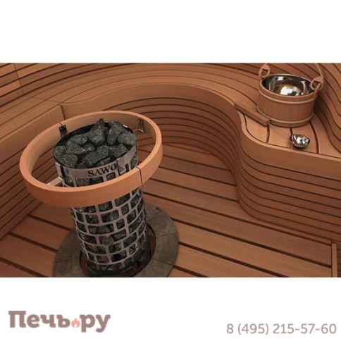 Электрическая печь SAWO Tower Aries круглая ARI6-180NS-P (требуется панель управления и блок мощности) фото 2