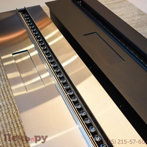 Электрический паровой камин Schones Feuer 3D FireLine 1000 Pro со стальной крышкой фото 5