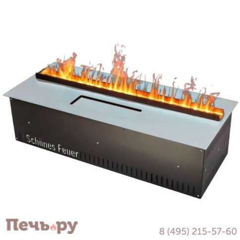 Электрический паровой камин Schones Feuer 3D FireLine 600 Pro со стальной крышкой фото