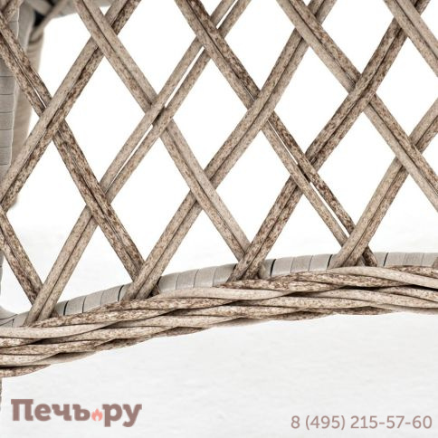 Эспрессо 4SiS плетеный круглый стол, цвет бежевый фото 4