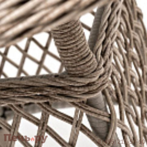 Эспрессо 4SiS плетеный круглый стол, цвет бежевый фото 9