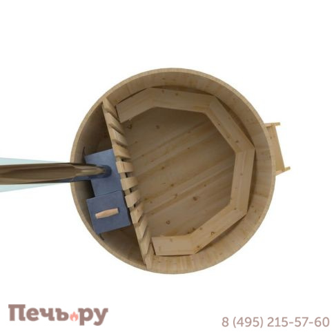 Фурако BentWood из кедра, с внутренней печкой, d=1.8 м, толщина 34 мм., стандартное исполнение фото 5