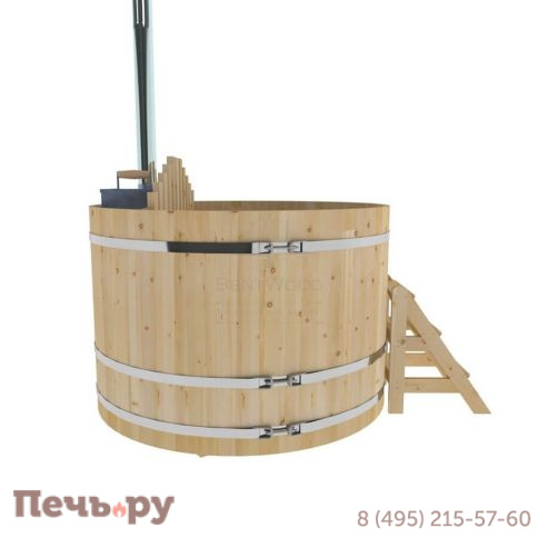 Фурако BentWood из кедра, с внутренней печкой, d=1.8 м, толщина 34 мм., стандартное исполнение фото 7