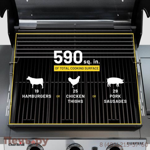 Газовый гриль Char-Broil Professional Signature Series 3S фото 7