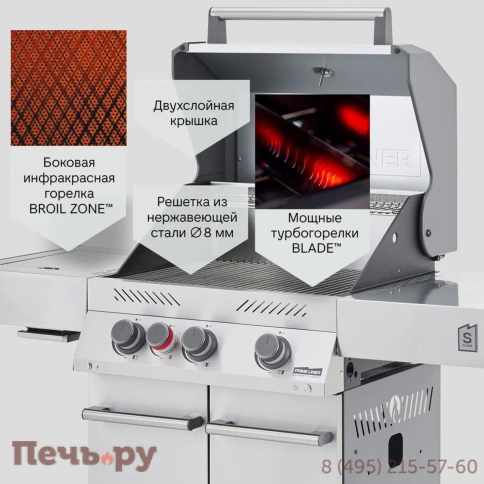 Газовый гриль Primeliner S class 3B комплектация Delux фото 13