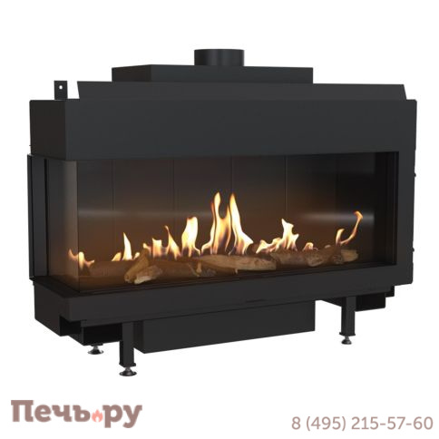 Газовый камин Kratki Pro Leo/100/G20 (магистральный газ) фото 2