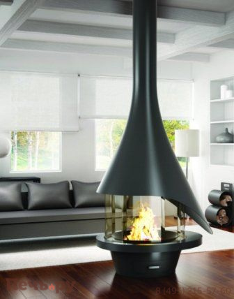 Готовый камин Bordelet Elena 913 центральный без стекла фото