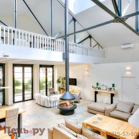 Готовый камин Focus Meijifocus, на пьедестале фото 3