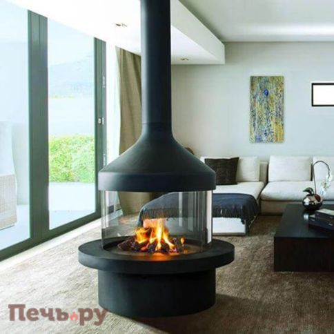 Готовый камин Focus Meijifocus, на пьедестале фото