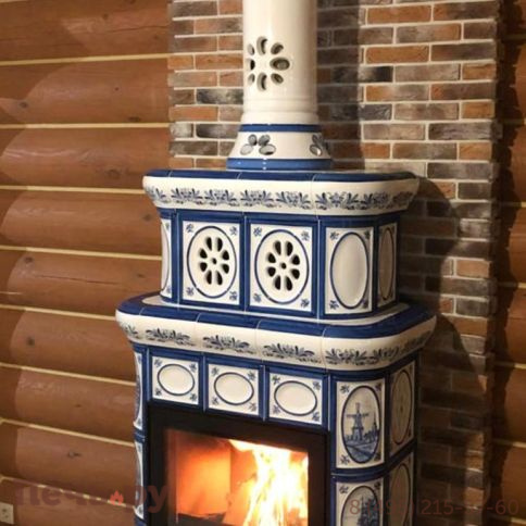 Готовый камин КимрПечь Медальон пристенный-двухъярусный фото 19