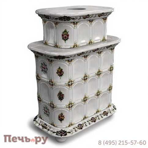 Готовый камин КимрПечь Прованс двухъярусный центральный с топкой Астов МЛ 700 фото 18