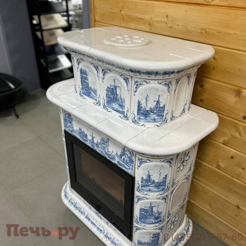 Готовый камин КимрПечь Прованс пристенный двухъярусный фото 30