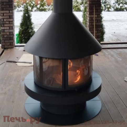 Готовый камин Rocal Gala черный фото 14