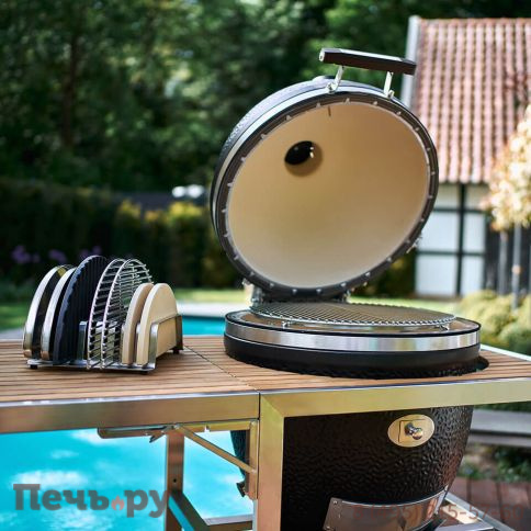 Гриль Monolith Avantgarde Lechef черный матовый без боковых столиков и подставки фото 8