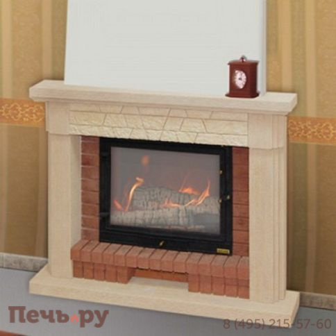 Камин Мета (облицовка Симфония и топка Оптима 701 Аква Ш) фото