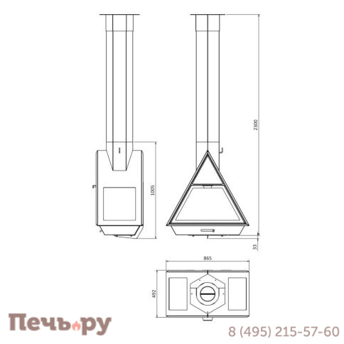 Камин Traforart Equil Frontal фото 2