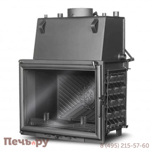 Каминная чугунная топка Kaw-Met W11 CO с водным контуром фото 5