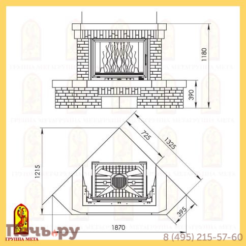 Каминная облицовка Мета Эллада 800/900 серия Новая Антика фото 2
