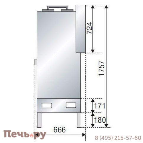 Каминная топка Axis F 1200 simple face фото 3